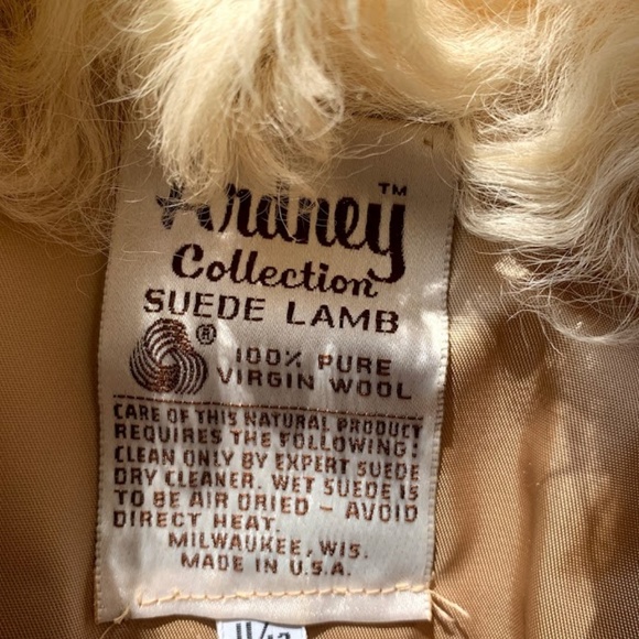 Vintage Ardney Suede Lamb Jacket Size 12 - Picture 3 of 8